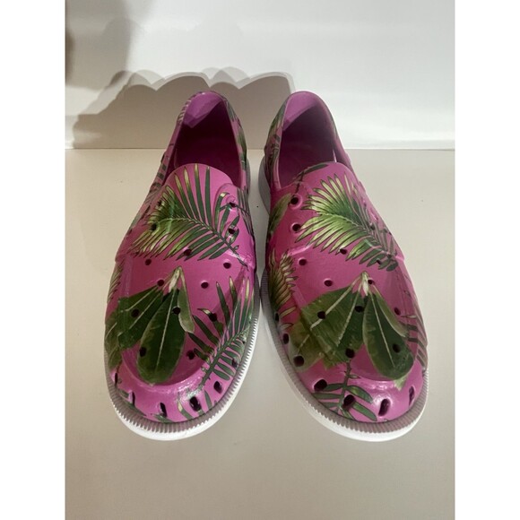 Sperry Too Sider shoes women Pink With Palm Trees Size 9 - Picture 1 of 6